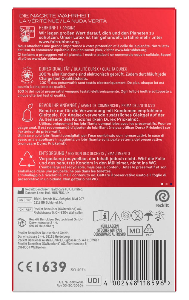 Durex Gefühlsecht Slim 10er