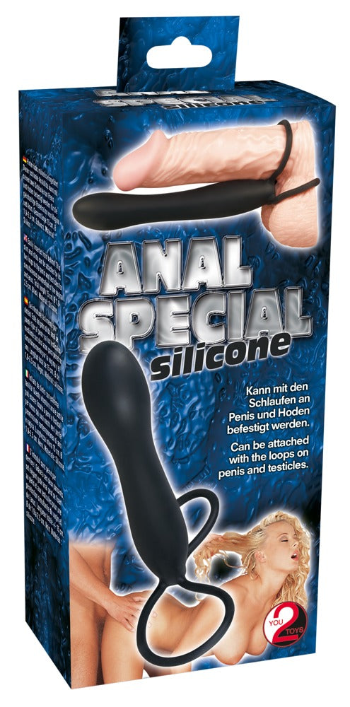 You2Toys Anal Special Silikon-Analdildo mit Penis-/Hodenschlaufen