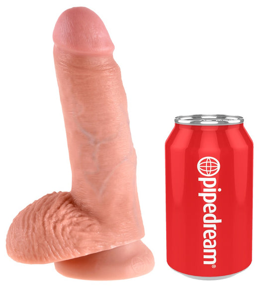 King Cock with balls 7 inch (ca. 18 cm)