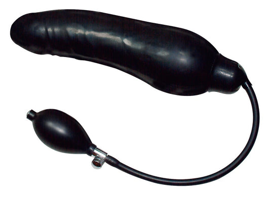 You2Toys Black Latex Balloon aufpumpbarer Dildo mit Druckventilpumpe