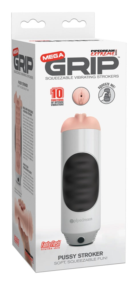 PDX Extreme PET Mega Grip Vibrating Stroke