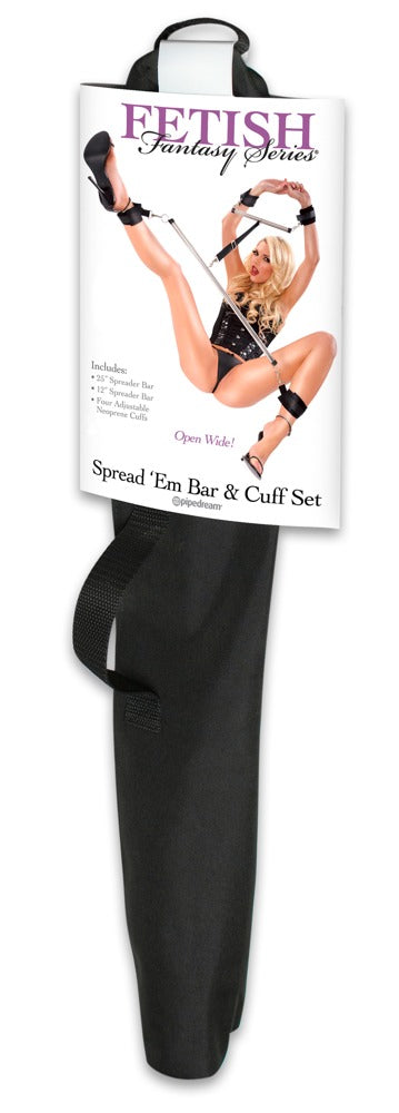 Fetish Fantasy Spread'em Bar And Cuff Set