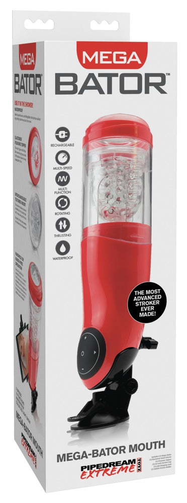 PDX Extreme PET Mega-bator Mouth Red/clear
