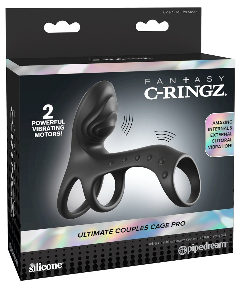 Fantasy C-Ringz Couples Cage Pro Black