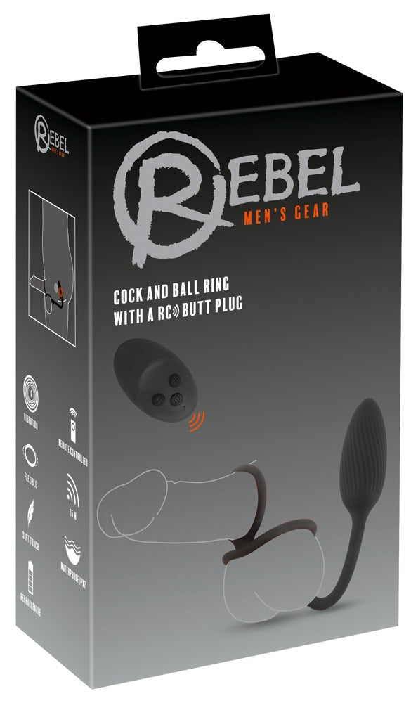 Rebel Cock&ball Ring With A RC