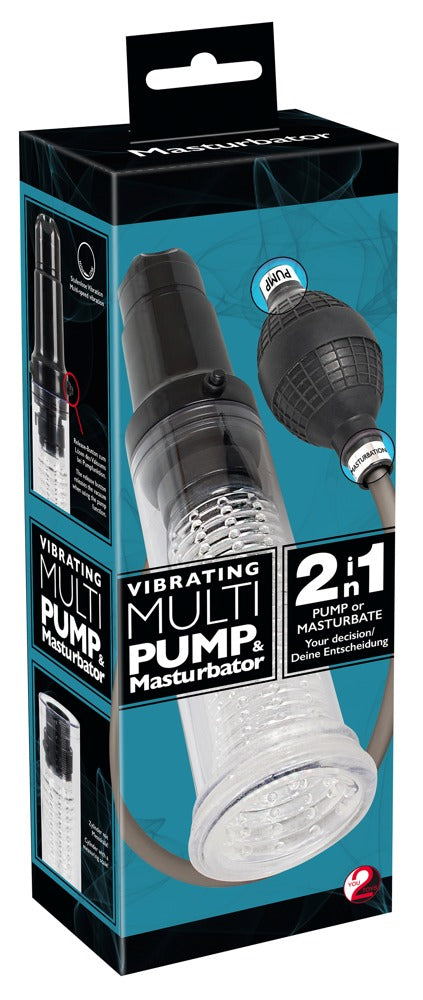 You2Toys Vibrating Multi Pump Penispumpe und Masturbator mit Vibration