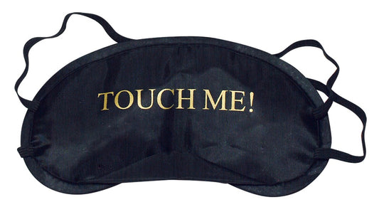 Satin-Augenmaske mit Print TOUCH ME und NOT TODAY