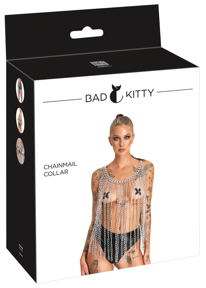 Bad Kitty Chainmail Collar – Körperkette als Kragen oder Hüftschmuck
