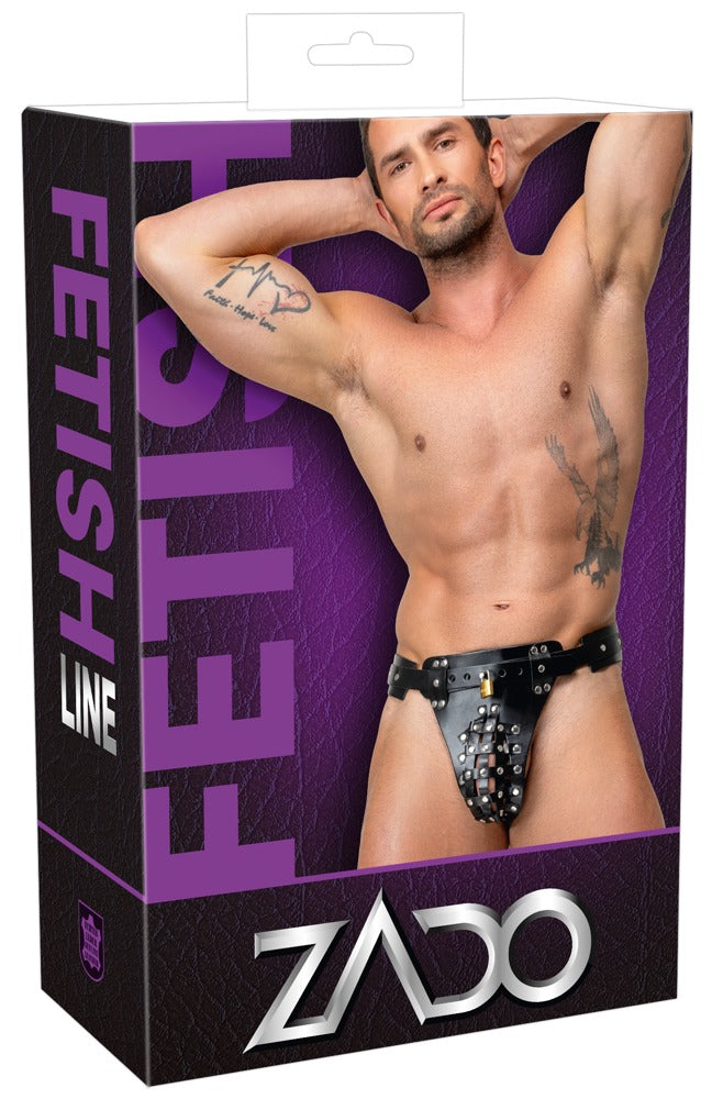 ZADO Herren-Keuschheits-String aus Leder