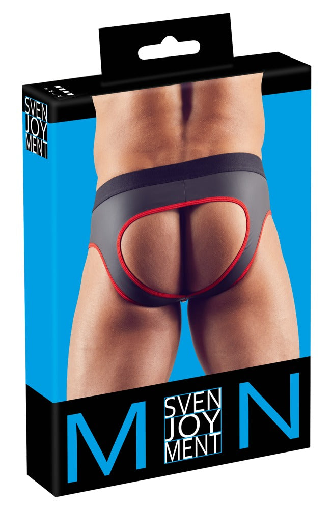 SVENJOYMENT Herren-Jock in Neopren-Optik mit Zip