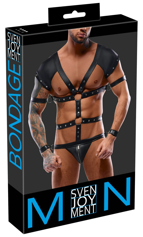 SVENJOYMENT Herren-Harnessbody mit 4 Fesseln