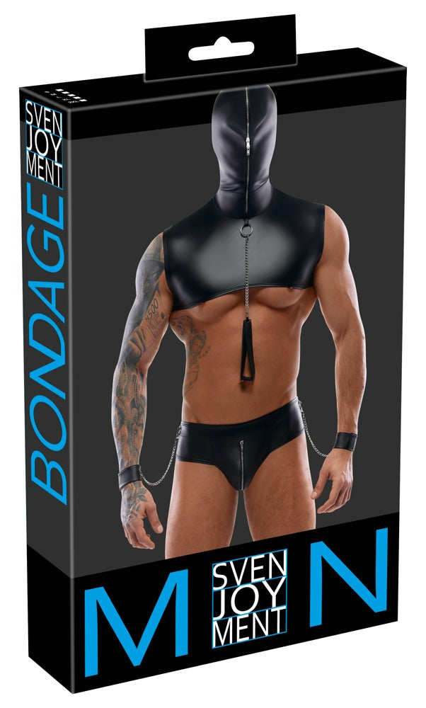 SVENJOYMENT Herren-Bondage-Set mit Kapuzen-Top