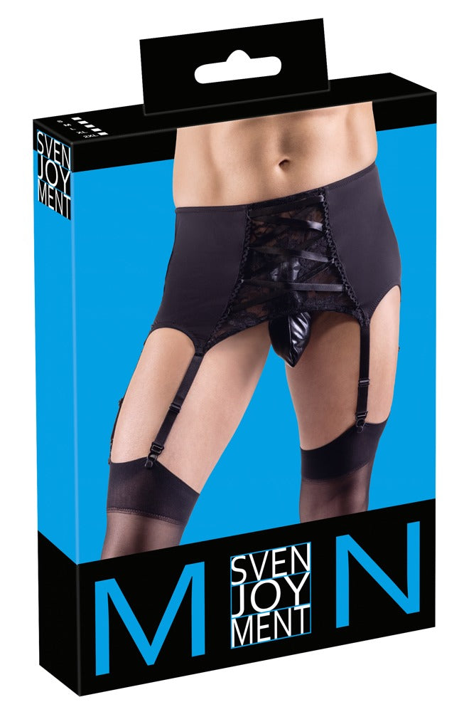 SVENJOYMENT Herren-Strapsgürtel mit Spitze