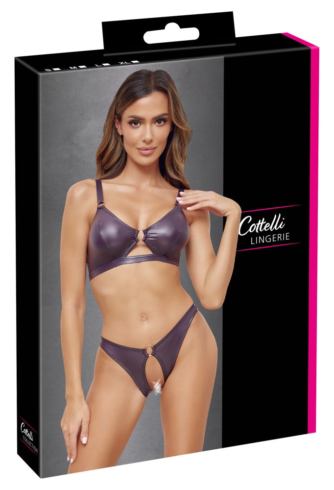 COTTELLI Wetlook-Set in Lila