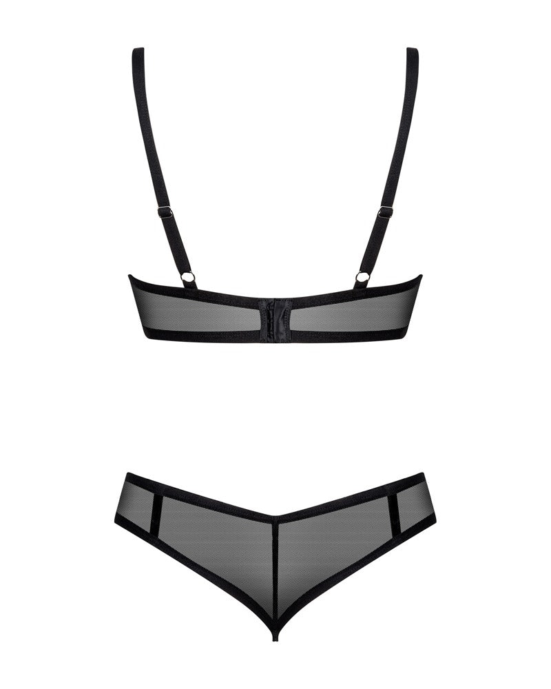 OBSESSIVE BH-Set mit rotem Kontrast