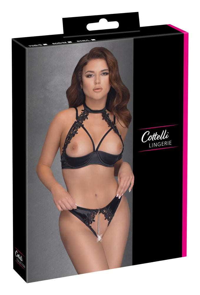 COTTELLI Hebe-Set mit floraler Stickerei