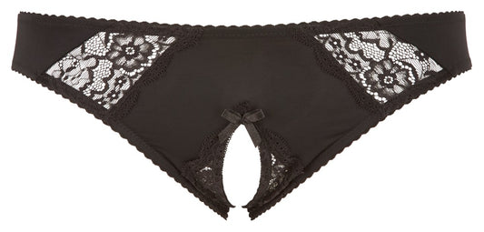 Cottelli Slip ouvert mit Spitzeneinsätzen