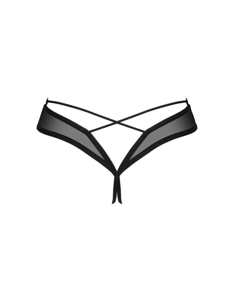 OBSESSIVE Ouvert-String mit Silber-Detail