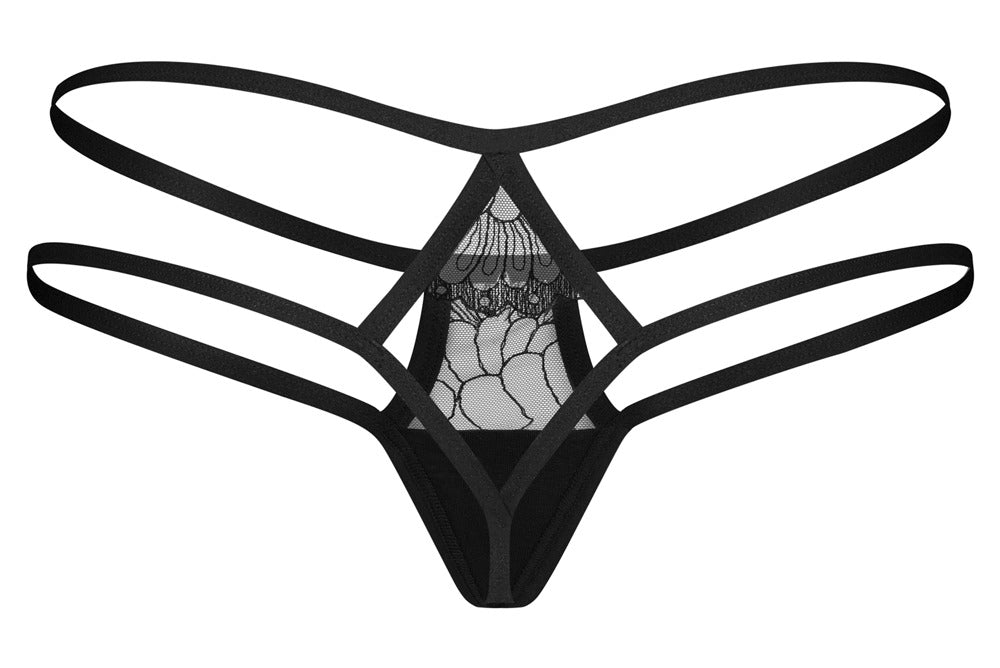 OBSESSIVE String mit Doppelriemen-Bund
