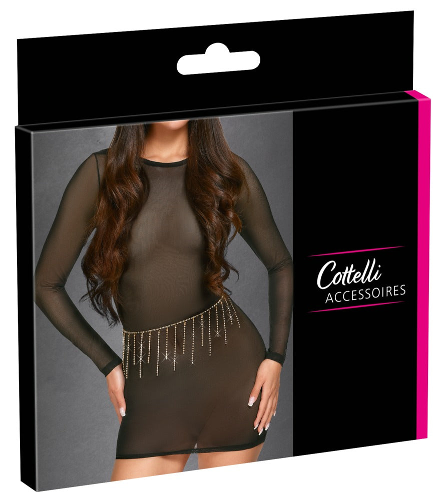 Cottelli Bikinikette gold mit Strass