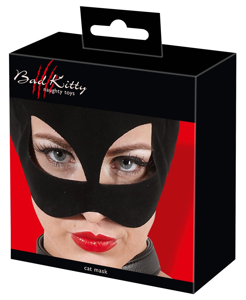 Bad Kitty Kopfmaske mit Öhrchen in Nubuklederoptik