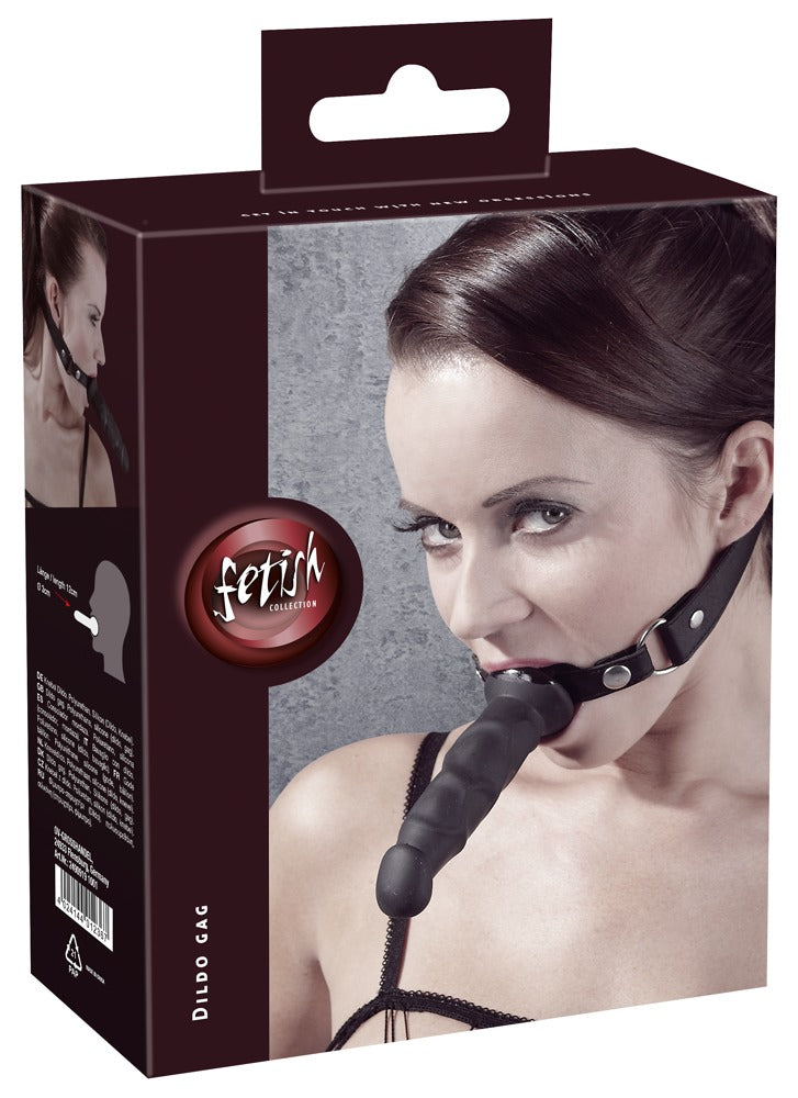 Fetish Collection Lederimitat Knebel Mit Dildo