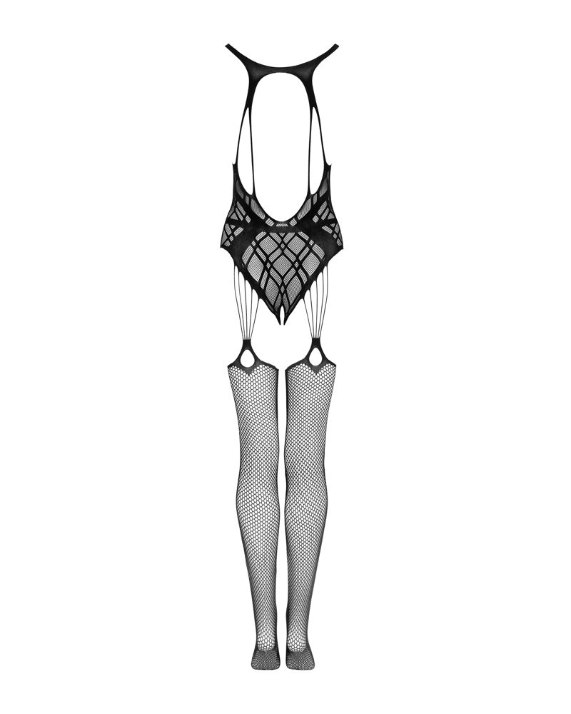 OBSESSIVE Netz-Catsuit mit Muster