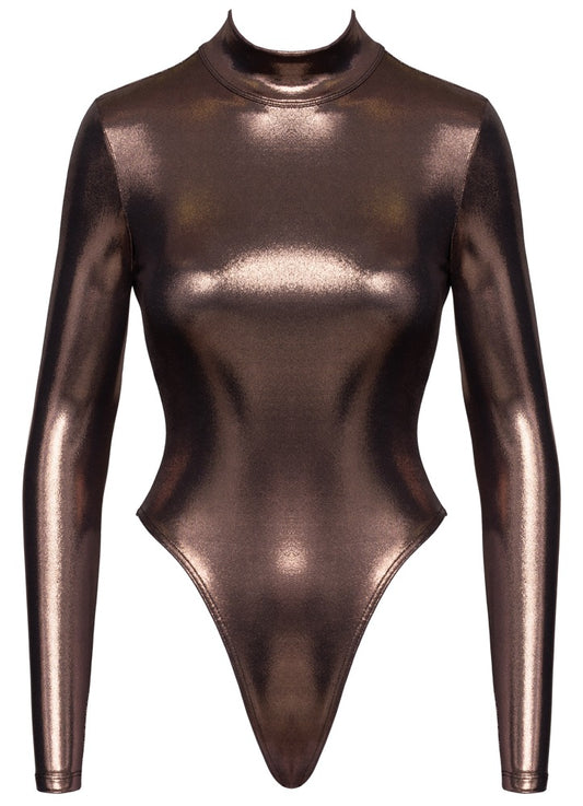 Cottelli Langarm-Riobody im Roségold-Glamour-Look