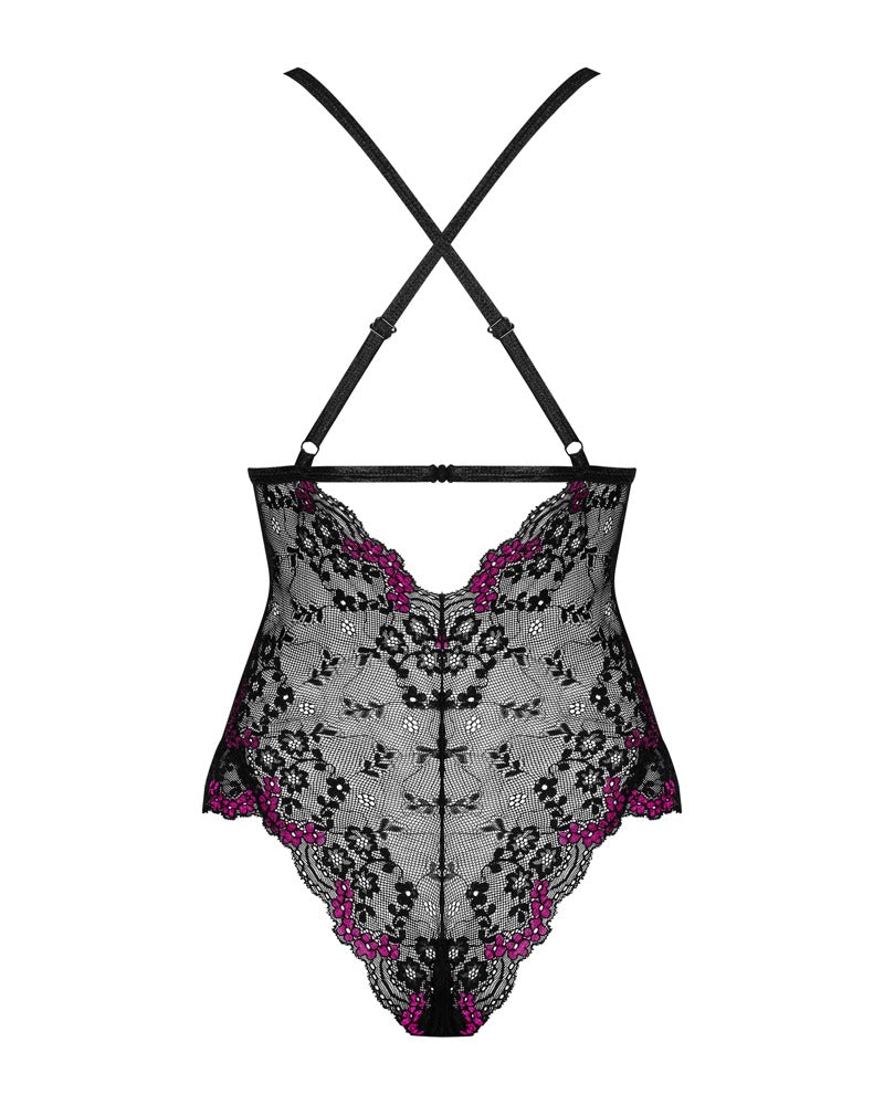 OBSESSIVE Body aus Spitze, schwarz