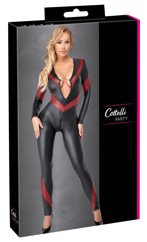 Cottelli Langarm-Overall im 2-farbigen Mattlook