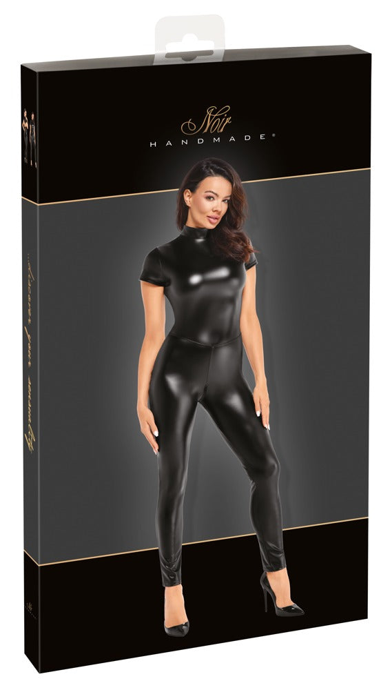 NOIR Wetlook-Overall mit Rückenschnürung