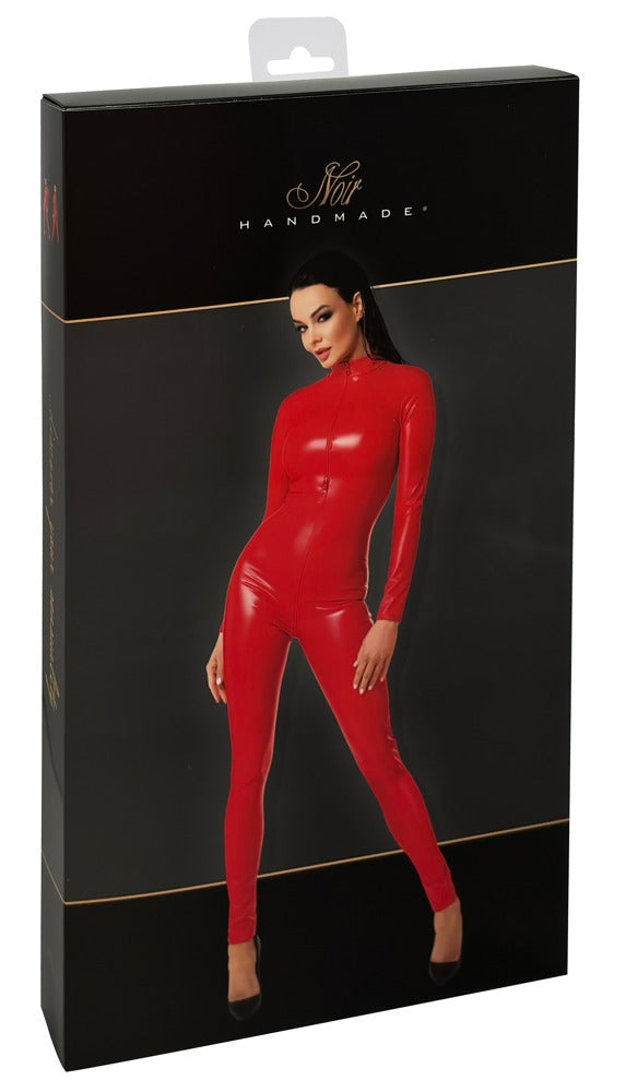 NOIR Wetlook-Overall in Rot