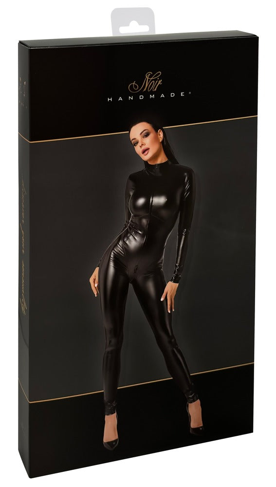 NOIR Wetlook-Overall, schwarz