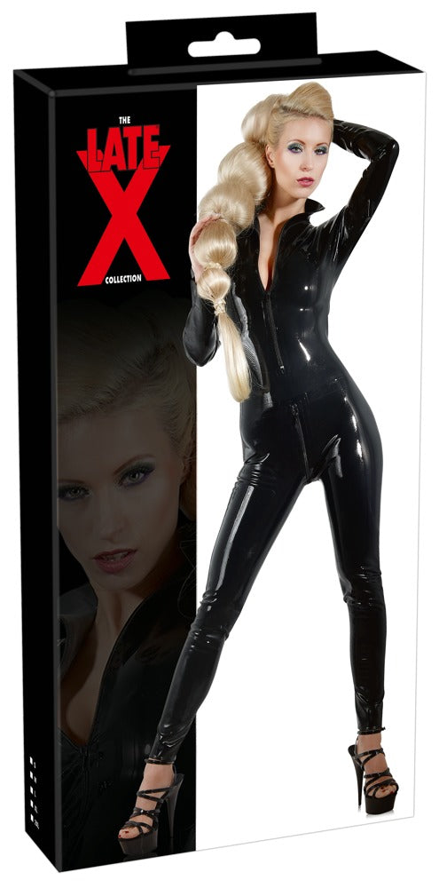 LATE X Latex-Catsuit mit 2 Reißverschlüssen
