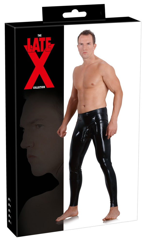 LATE X Latex-Herren-Leggings mit Penishülle