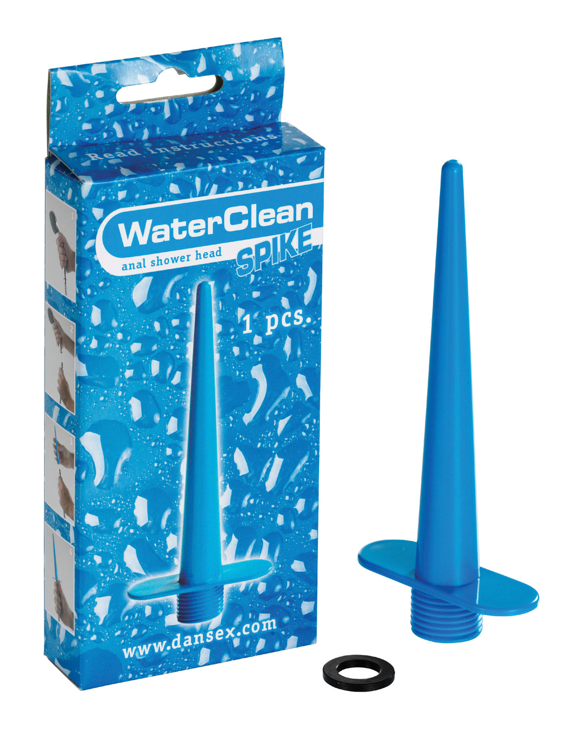 WaterClean Duschkopf Spike blau