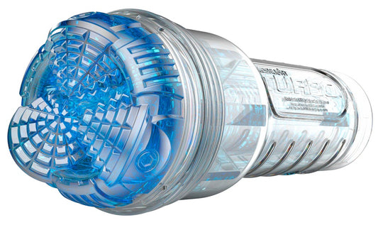 Fleshlight Turbo Core Blowjob-Masturbator, transparent-blau