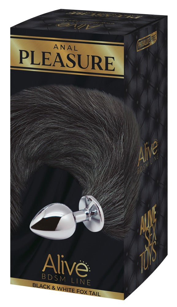 Alive Black&White Fox Tail
