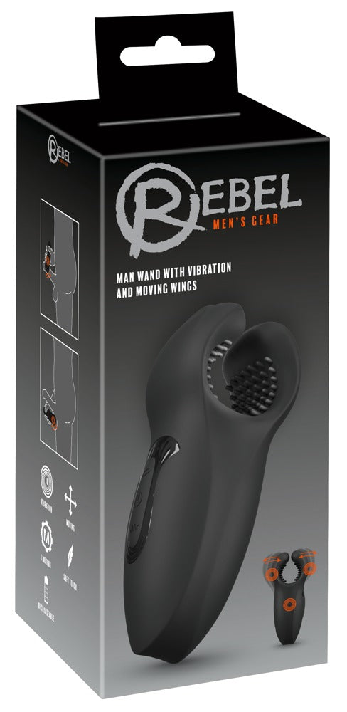 Rebel Man Wand W Moving Wings