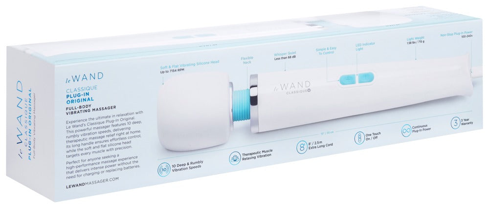 Le Wand Classique Plug-In Wand Massage