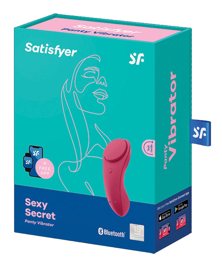 SATISFYER Sexy Secret Panty Vibrator wine rot