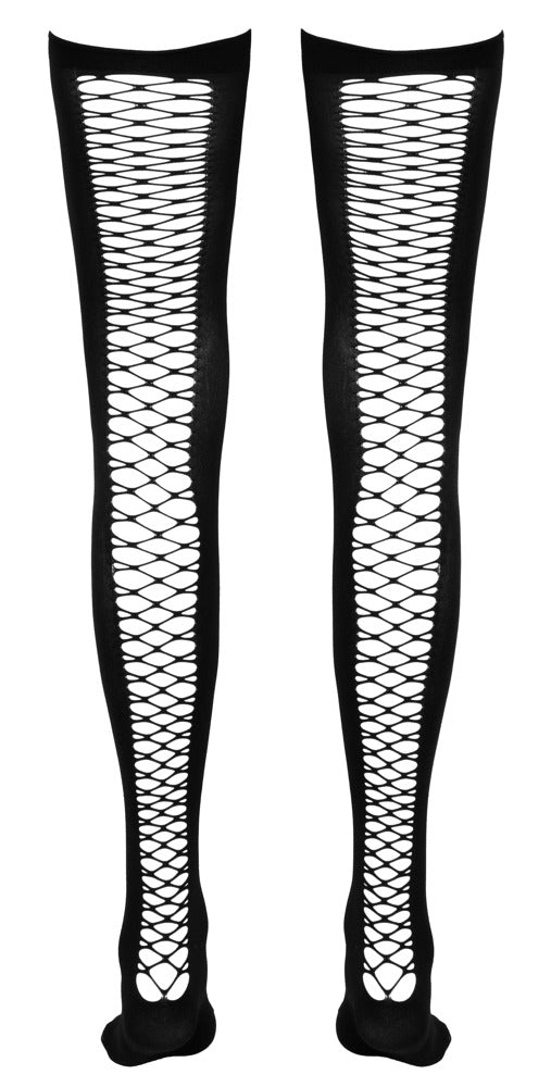 Cottelli halterlose Netz-Overknees