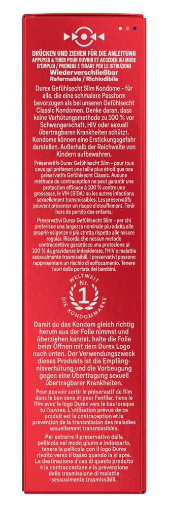 Durex Gefühlsecht Slim 10er
