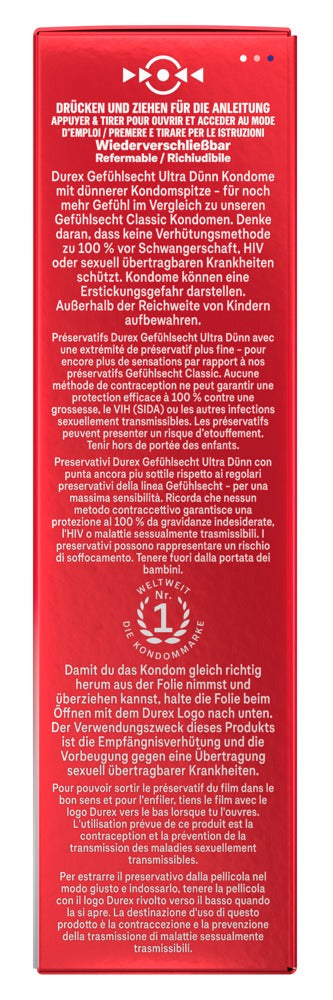 Durex Gefühlsecht Ultra Dünn10