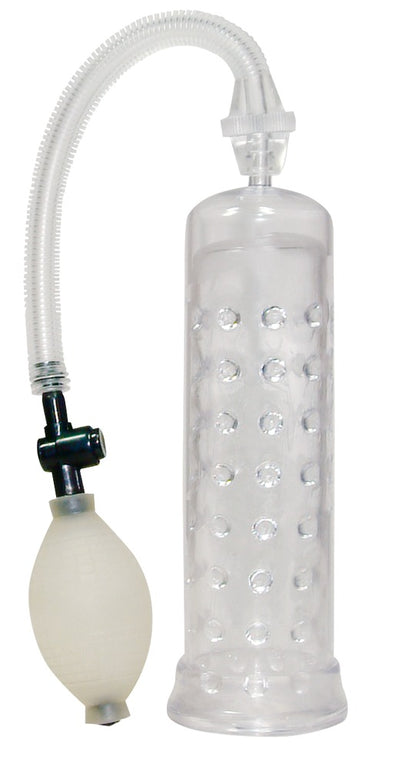 You2Toys Horny Dots transparente Penispumpe mit Pumpball