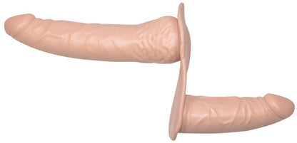 You2Toys Umschnall-Doppeldildo mit Eichel und Äderung