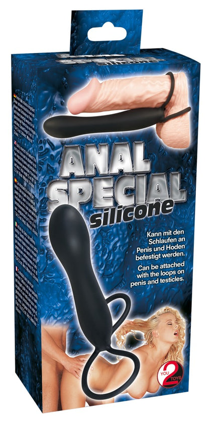 You2Toys Anal Special Silikon-Analdildo mit Penis-/Hodenschlaufen