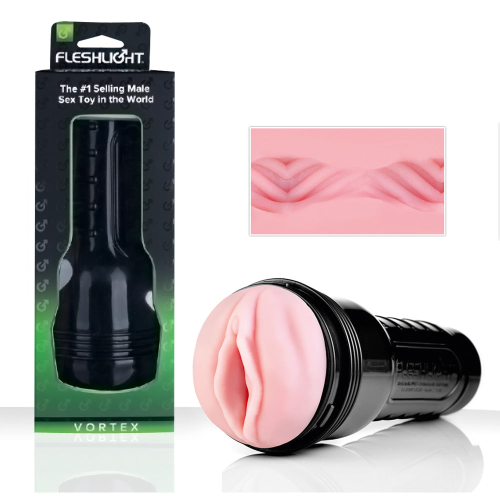 Fleshlight Pink Lady Vortex Masturbator mit gerilltem Kanal