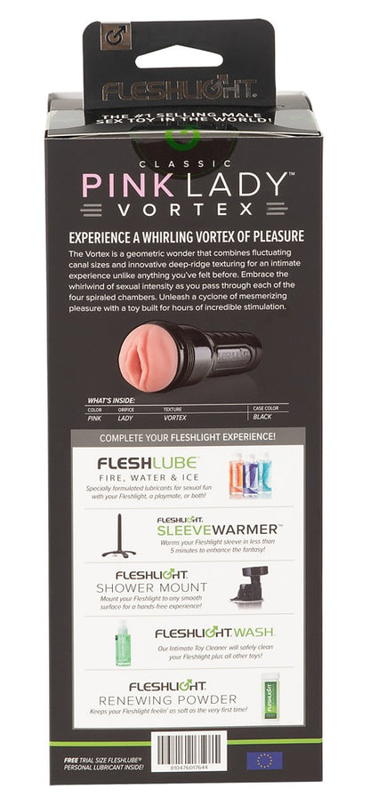 Fleshlight Pink Lady Vortex Masturbator mit gerilltem Kanal