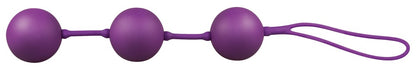 You2Toys Velvet Purple Balls 3er-Liebeskugeln mit Rückholschlaufe
